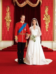 The Duke and Duchess of Cambridge Image shows William and Kate after the wedding in Buckingham Palace - now appearing as the Duke and Duchess of Cambridge.