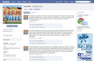 Farmville Screenshot Screenshot from Farmville on Facebook