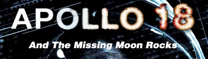 Apollo 18 film logo with missing moon rocks header