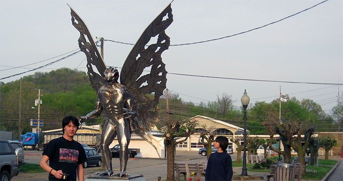 Mothman Statue in Point Pleasant