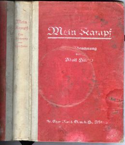 Rare copy of Mein Kampf original publication.