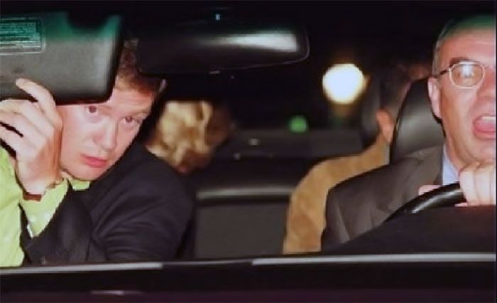 Henri Paul driving the car.