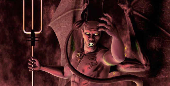 Artist's drawing of Satan.