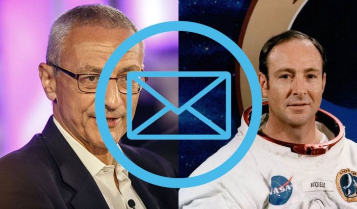 Podesta and Edgar Mitchell email header image.
