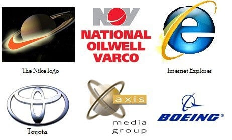 Symbols of Saturn in everyday brands