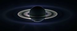 Saturn and its rings.