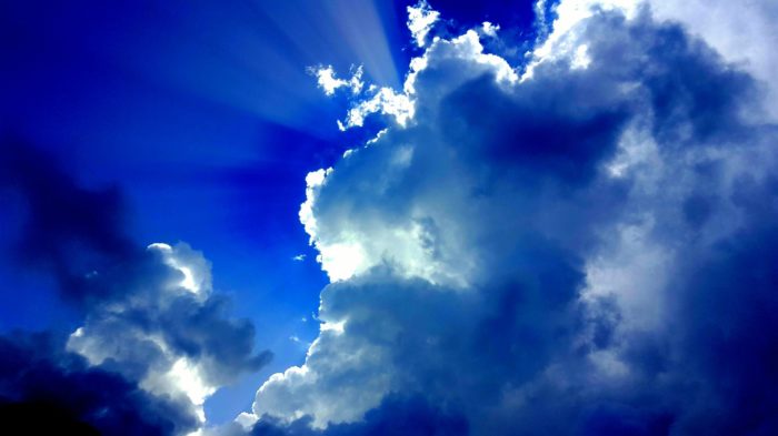 Suddenly gathering storm clouds