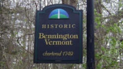 Bennington, Vermont welcome sign.