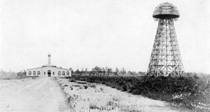 An original photograph of Wardenclyffe Tower.