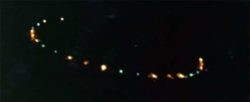 Photograph of strange UFO sighting.