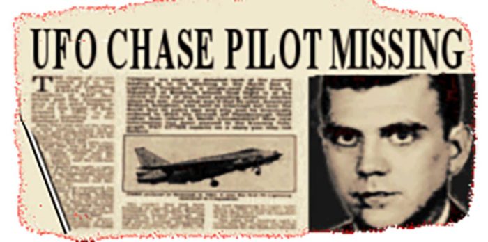 UFO Chase pilot missing headline.
