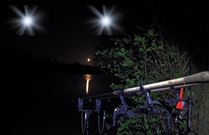 Artist's impression of the lights seen while night fishing.