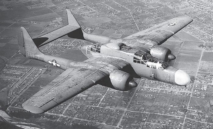 A typical world war two bomber 