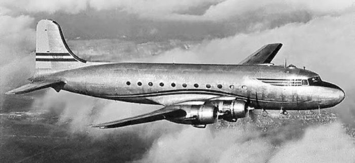 A Douglas DC-4 Plane