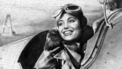 WWII female fighter pilot.