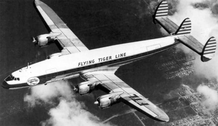 Flying Tiger Line Lockheed L-1049 Super Constellation.