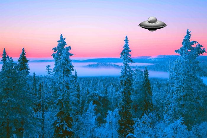 Round UFO in Finland.