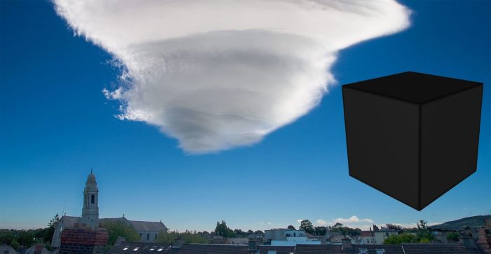 Depiction of a Black Box UFO