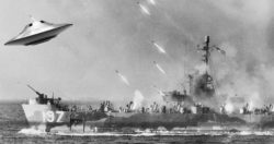 Artist's impression of a UFO during WWII.