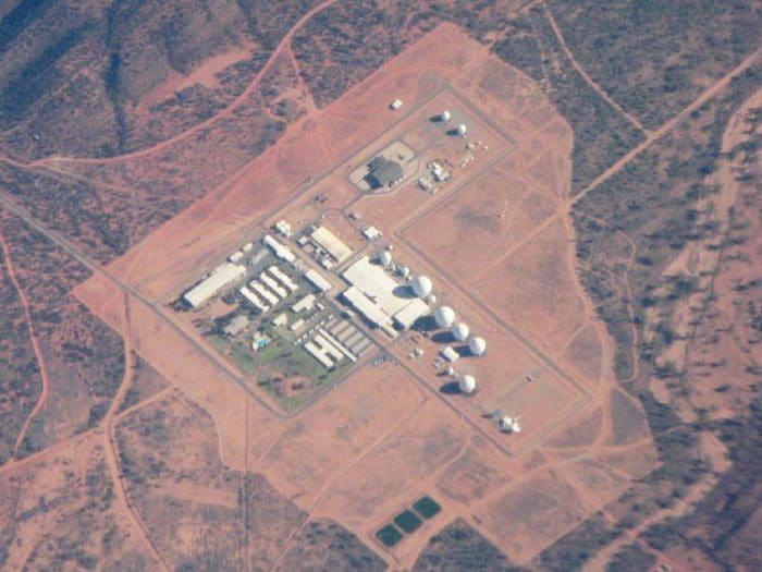 Aerial view of Pine Gap