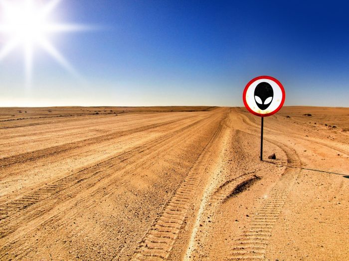 An alien sign in the desert