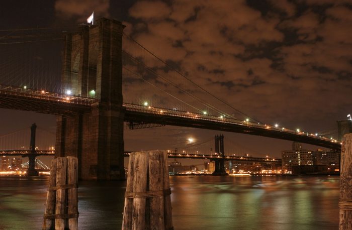 View from the piers of the Brooklyn Bridge