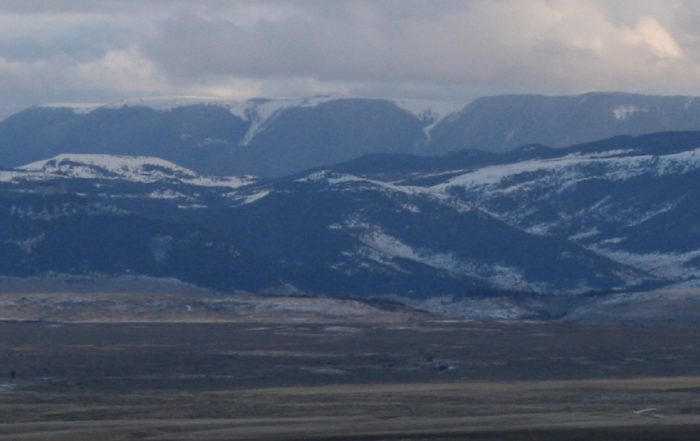 The Pryor Mountain range