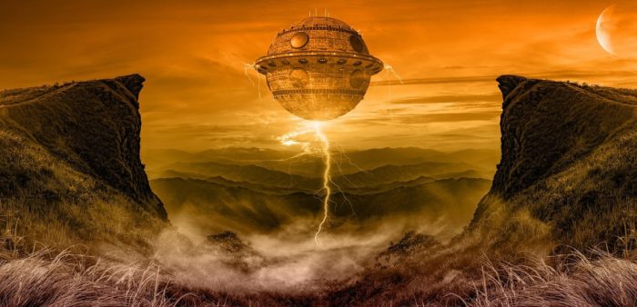 An artist's perception of a UFO