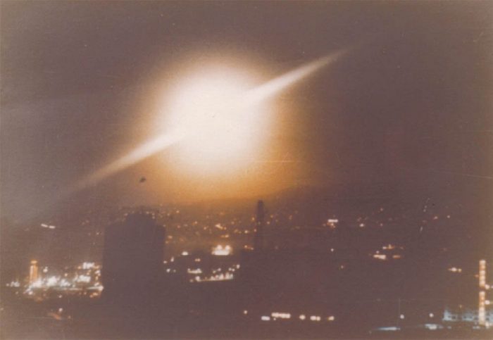 Picture from the night of 22nd June 1976, Canary Islands