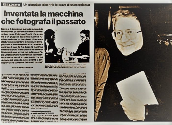 An alleged report of the Chronovisor in a 1972 newspaper article