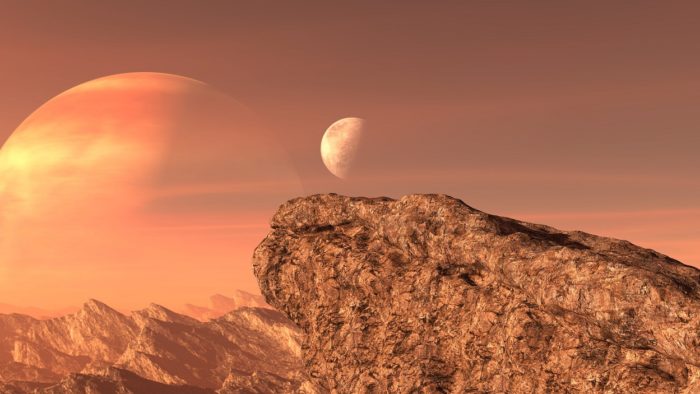 Artist's impression of the surface of Venus