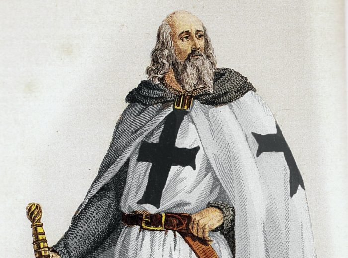 A painting of Jacques de Molay