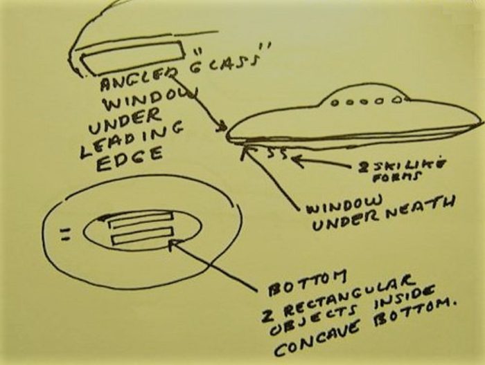 Los Angeles 1979 UFO Sketch