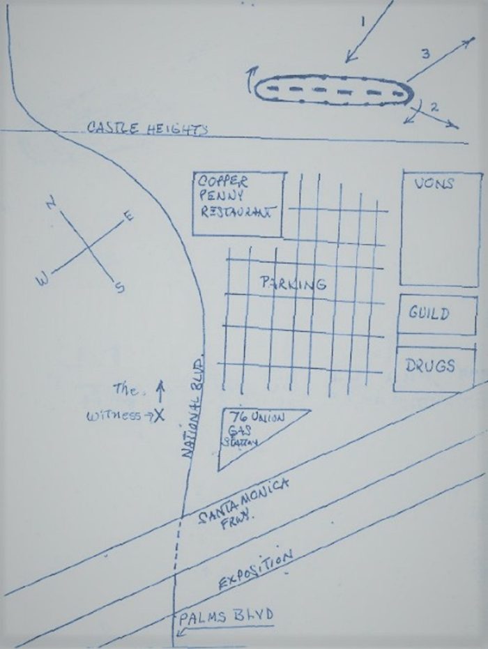 Los Angeles1981 UFO Sketch