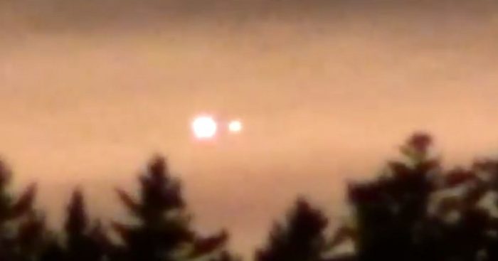 Does this show a UFO over Maine in 2018?