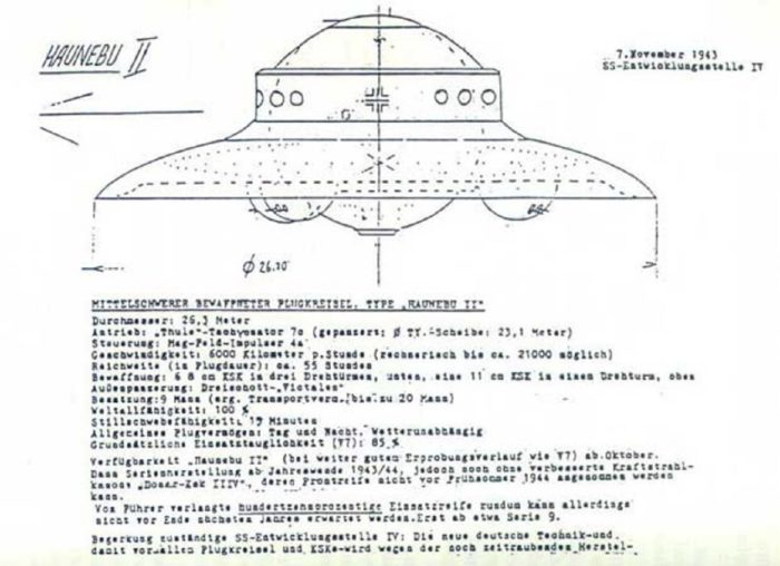 Blueprints of the Nazi disc 