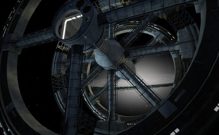 Artist's impression of a secret space station
