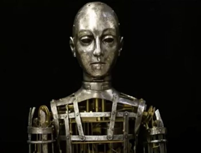 A picture of a mechanical "robot" of ancient times