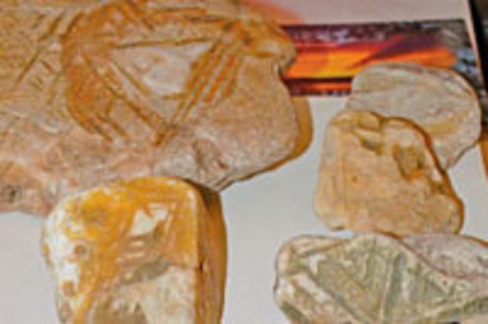 An example of crystal rocks discovered at Tunguska