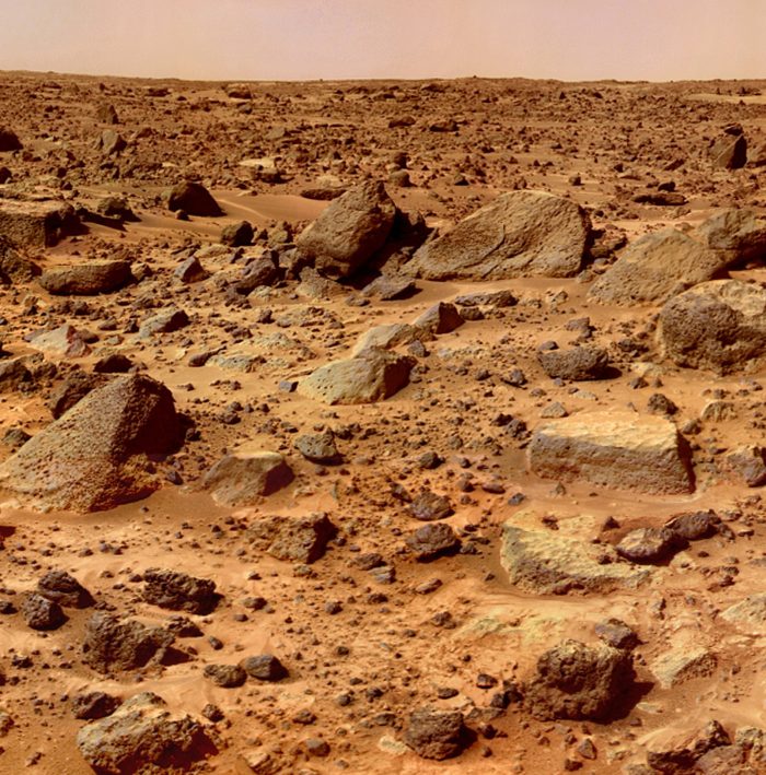 The surface of Mars