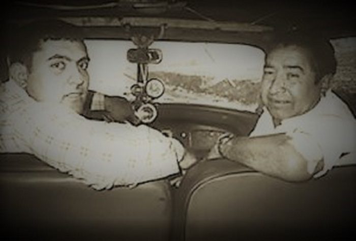 Picture of Francisco and Carmelo Nunez in their car