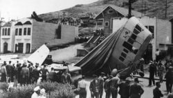 US Navy Blimp L-8 Crash