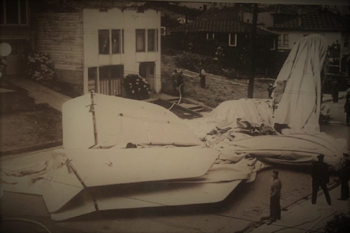 The crash site of the L-8 Blimp