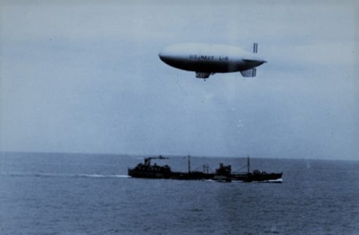 The L-8 Blimp over the Pacific