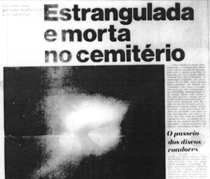 Newspaper article about the UFO wave