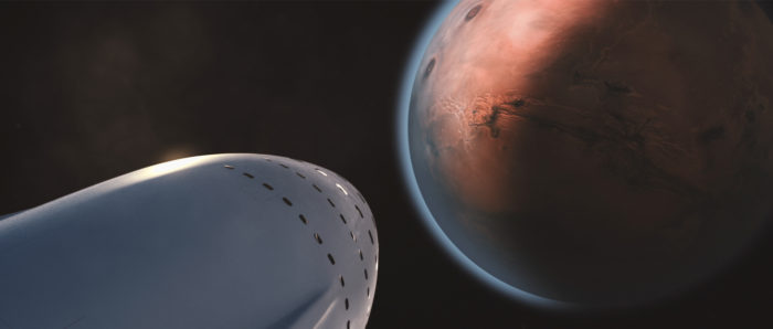 Artist's impression of the SpaceX Interplanetary Transport System