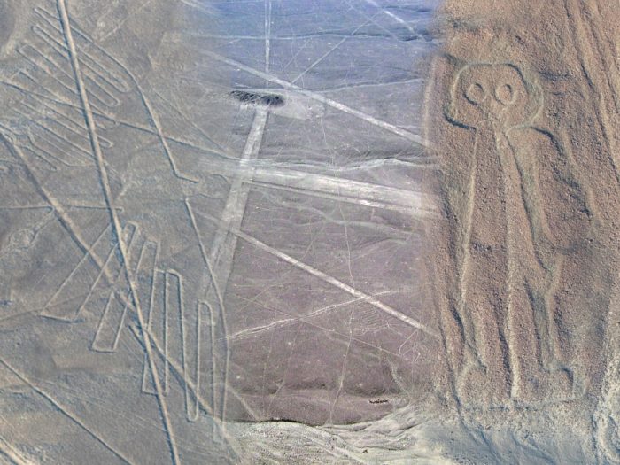 Blended picture of the Nazca Lines
