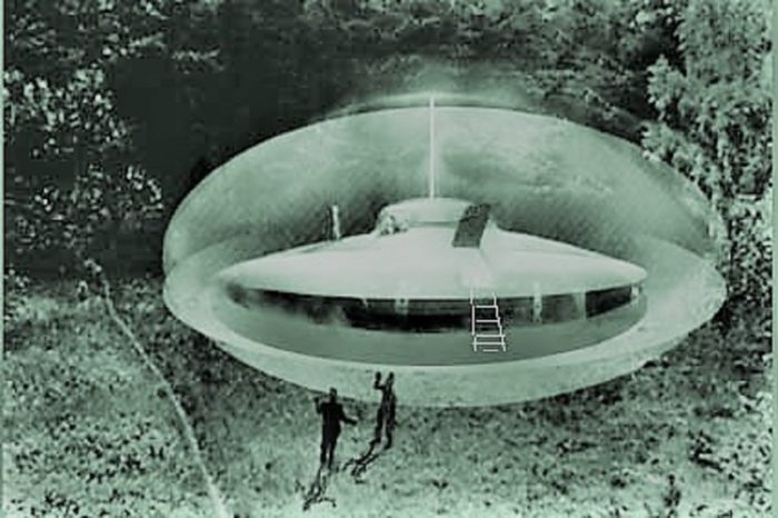 Artist's impression of the Boulder Mountain UFO incident