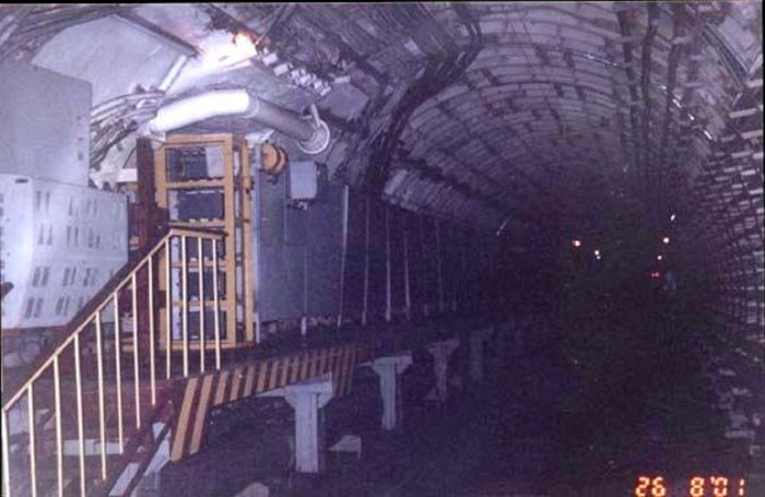 Alleged picture of the Metro-2 rail tunnel