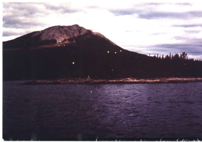 Alleged UFOs over Tagish Lake in 1970